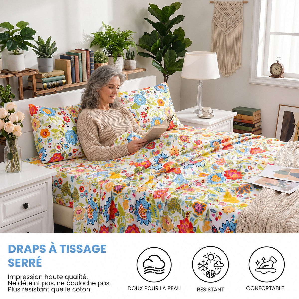 Draps à tissage serré