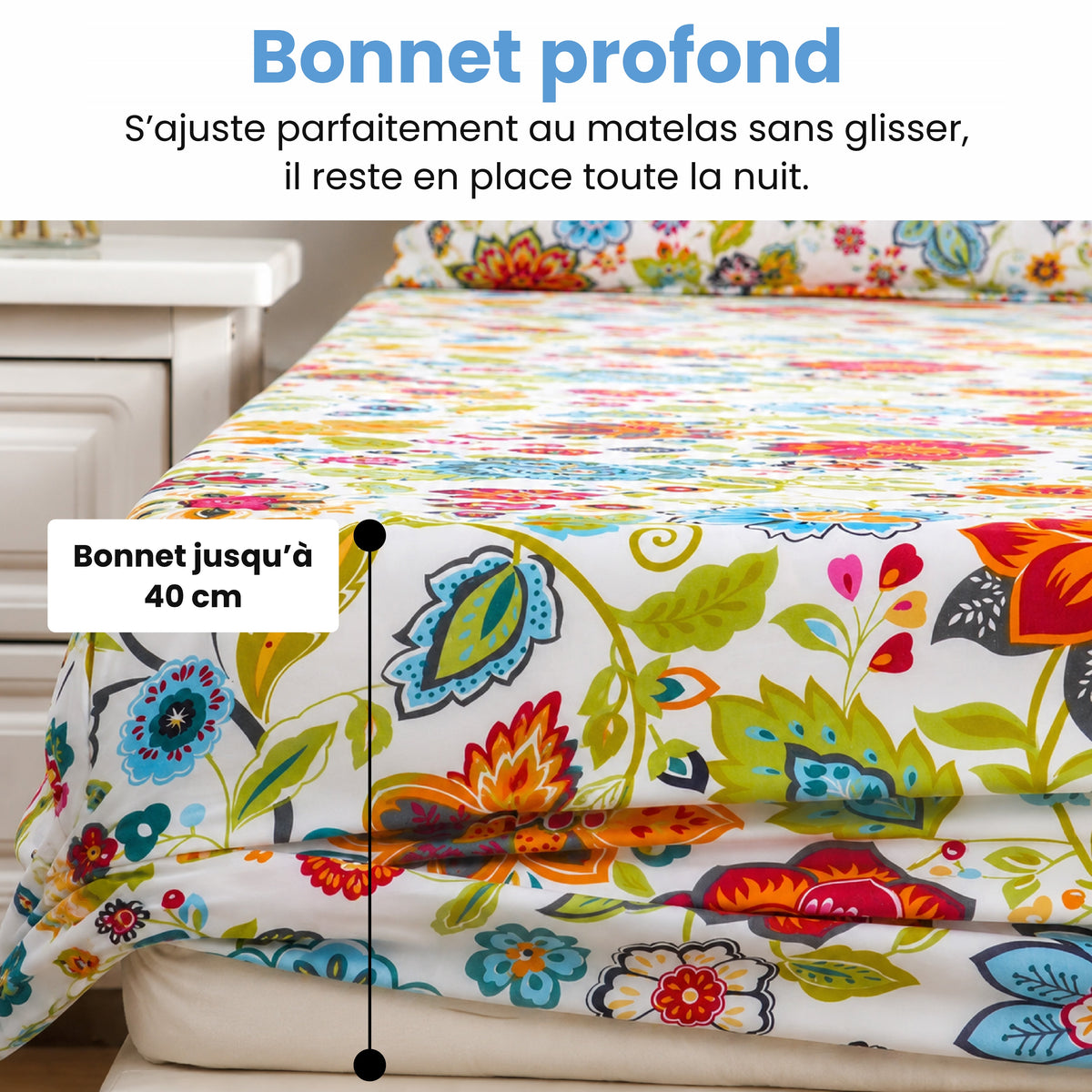 Bonnet profond jusqu'à 40 cm