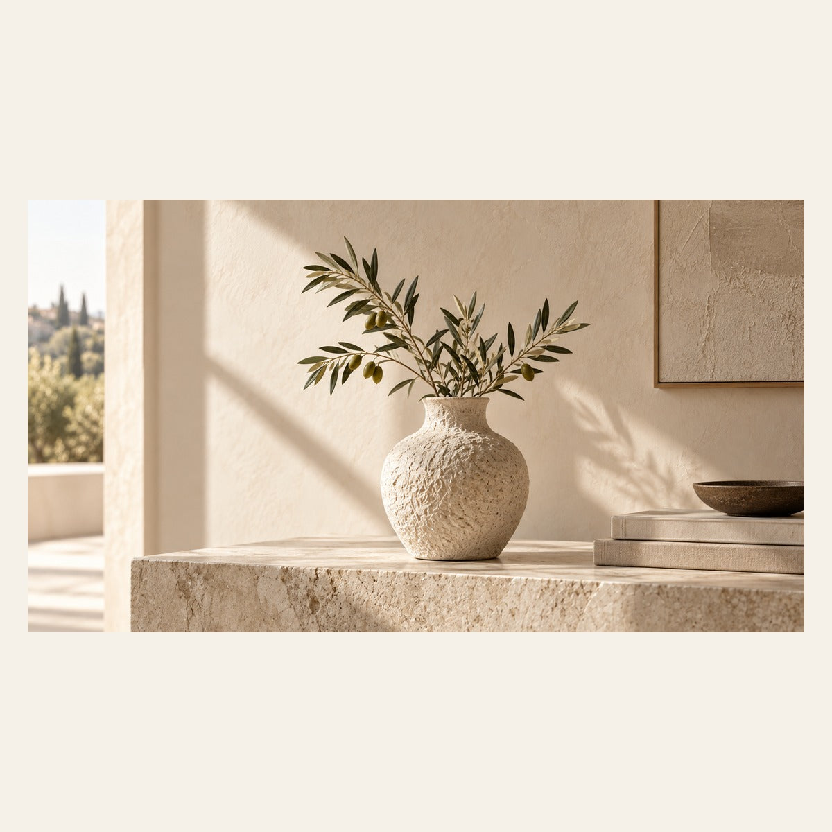 Le vase dans la pièce