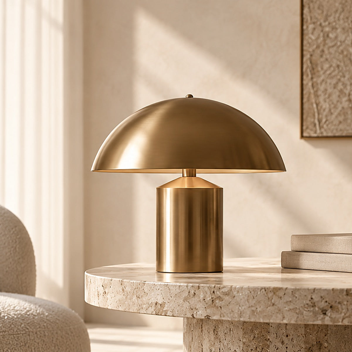 Lampe Alba, dôme en laiton